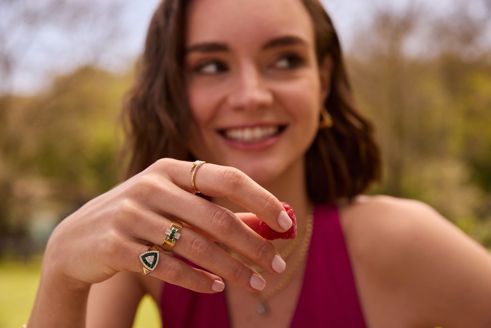 Desert Green Ring