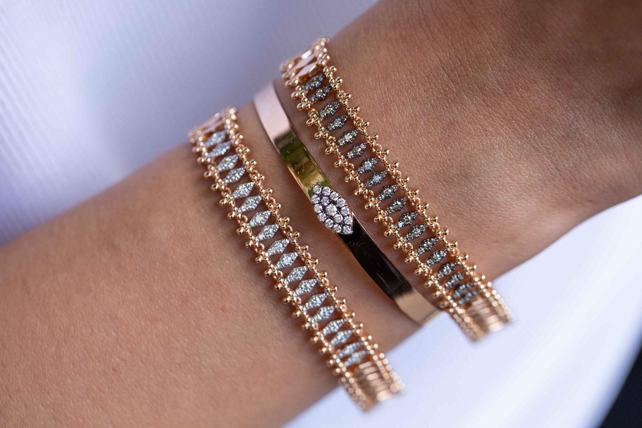 Prosecco White Diamond Bracelet