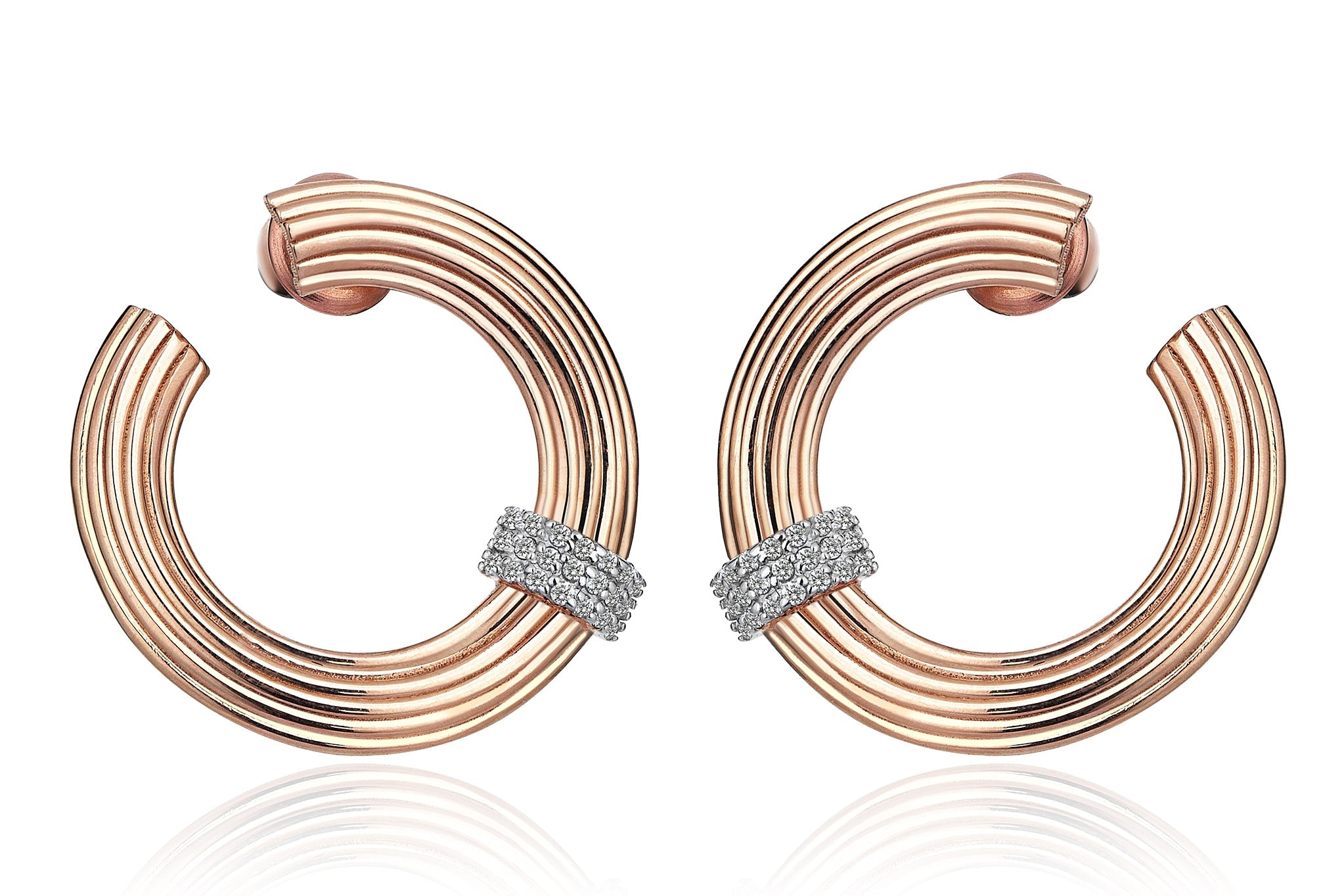 Cannoli Diamond Earring