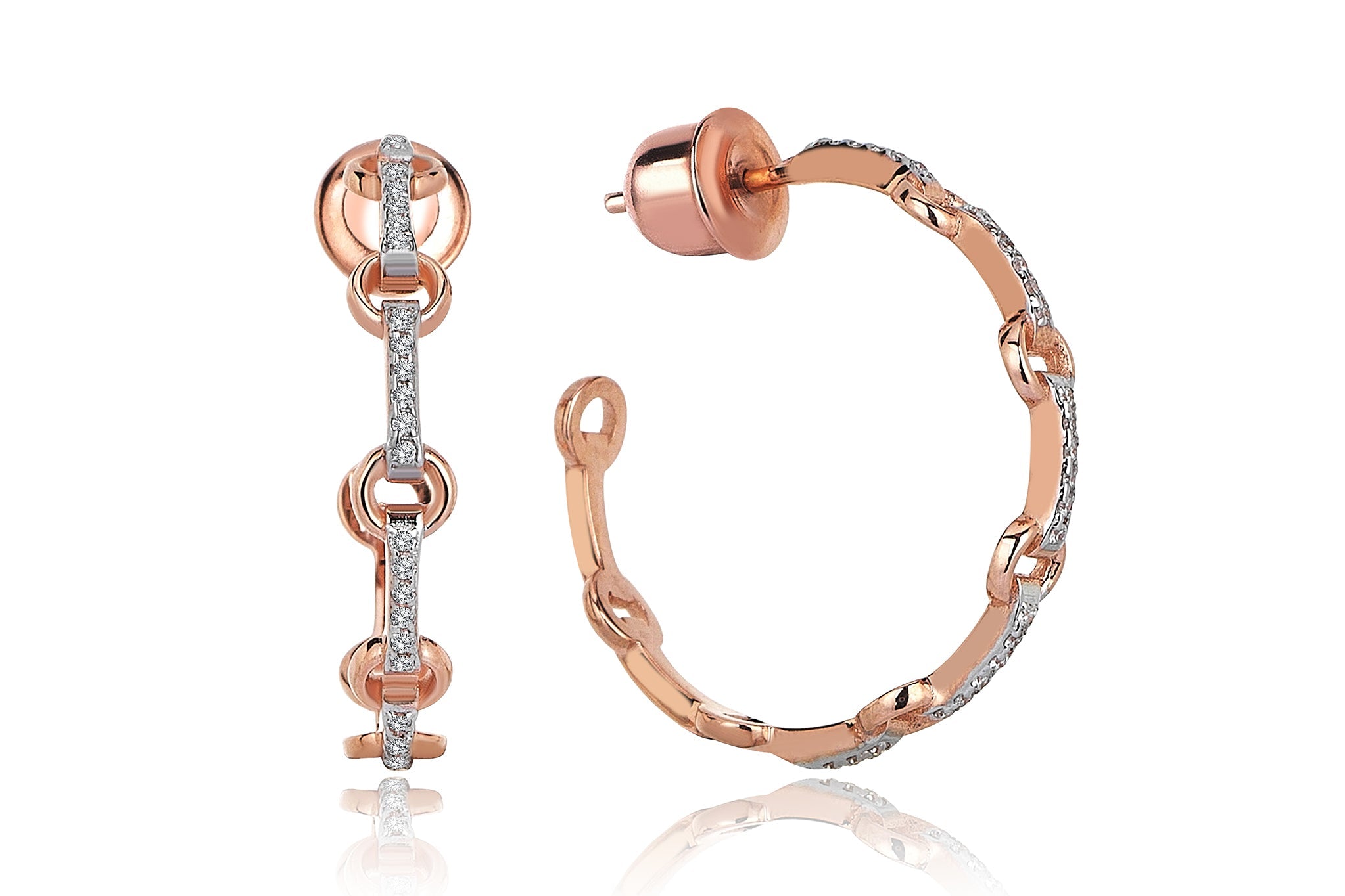 White Diamond Earring